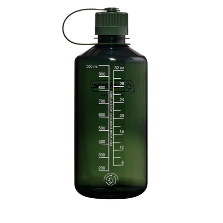 Nalgene Narrow Mouth 1L Tritan Sustain Water Bottle - Jade Monochrome Water Bottle Nalgene