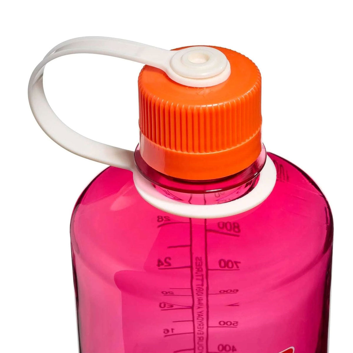 Nalgene Narrow Mouth 1L Tritan Renew Water Bottle - Fuchsia Purple - Flame Cap Water Bottle Nalgene