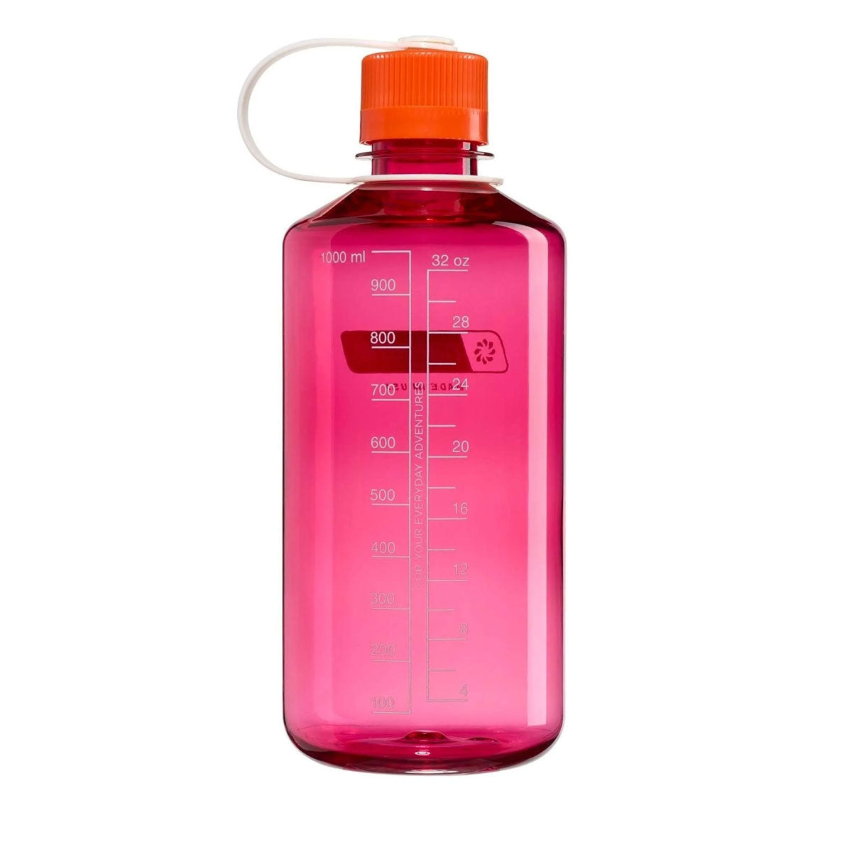 Nalgene Narrow Mouth 1L Tritan Renew Water Bottle - Fuchsia Purple - Flame Cap Water Bottle Nalgene