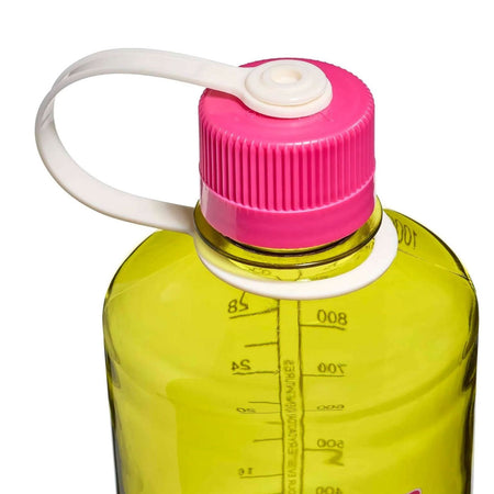 Nalgene Narrow Mouth 1L Tritan Renew Water Bottle - Endive - Fuchsia Purple Cap Water Bottle Nalgene