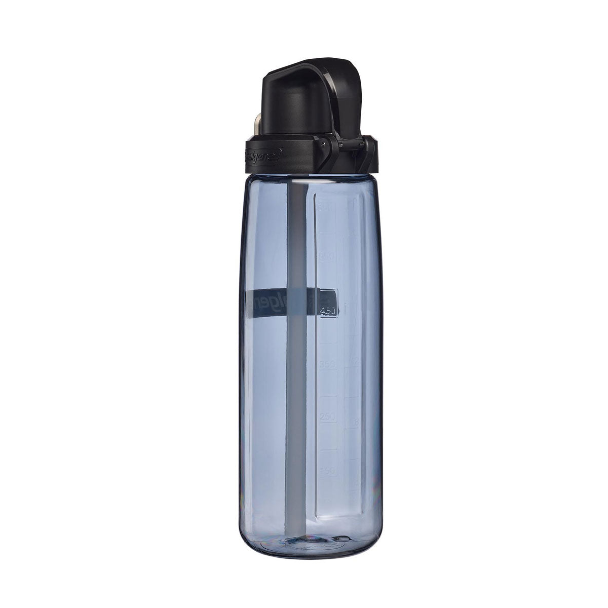Nalgene Fresh Flow 700ml Straw Water Bottle - Grey - Black Cap Water Bottle Nalgene