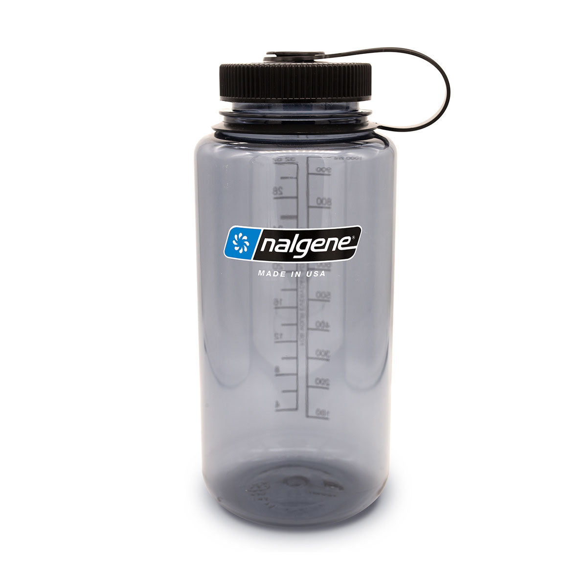 Nalgene Wide Mouth 1L Tritan Sustain Water Bottle - Grey (Black Cap) Water Bottle Nalgene
