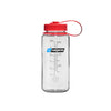 Nalgene Wide Mouth 500ml Tritan Sustain Water Bottle - Clear - Red Cap - Colour Thumbnail