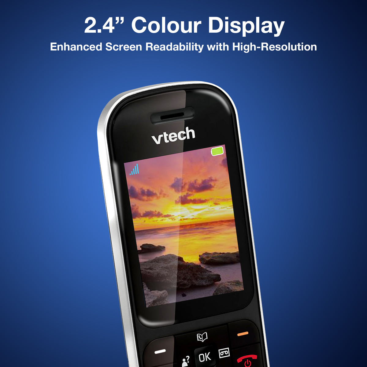 VTech PS1354 Cordless Phone with Answering Machine, Five Handset Landline Phones VTech