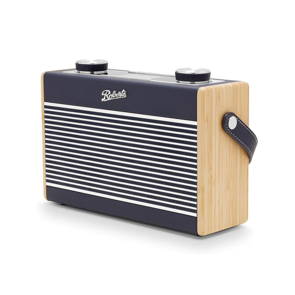 Roberts Rambler Classic DAB/FM Radio & Bluetooth Speaker, Navy Blue Digital Radios Roberts