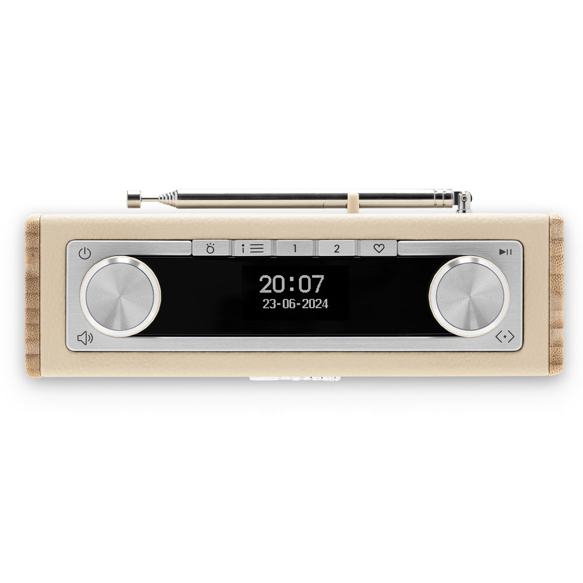 Roberts Rambler Uno DAB/DAB+/FM Bluetooth Digital Radio in Pastel Cream Digital Radios Roberts   