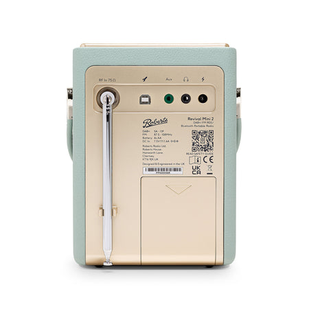 Roberts Revival Mini2 Portable DAB+/FM Radio in Duck Egg Digital Radios Roberts