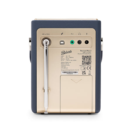 Roberts Revival Mini2 Portable DAB+/FM Radio in Midnight Blue Digital Radios Roberts