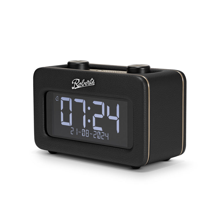 Roberts Revival Rest DAB Radio Alarm Clock, Black Digital Radios Roberts   