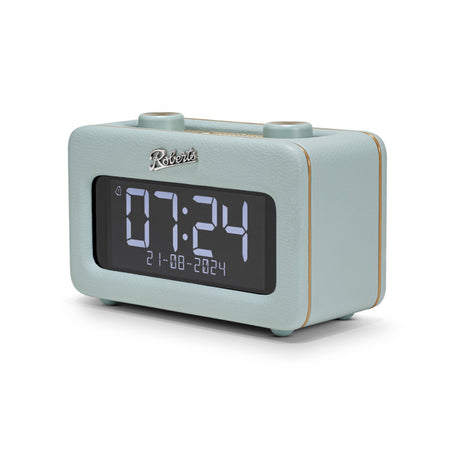 Roberts Revival Rest DAB Radio Alarm Clock, Duck Egg Digital Radios Roberts   