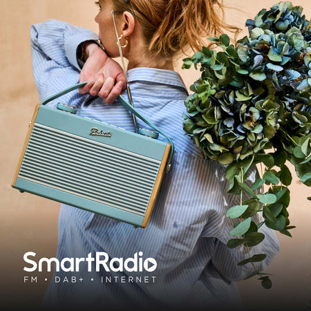 Roberts Rambler Max Stereo DAB/DAB+/FM/Internet Bluetooth Digital Radio in Duck Egg Digital Radios Roberts