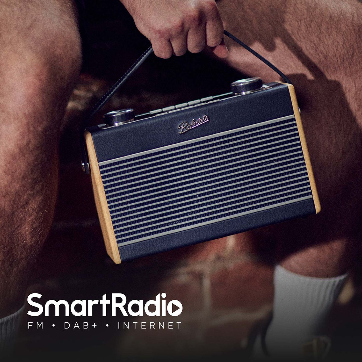 Roberts Rambler Max Stereo DAB/DAB+/FM/Internet Bluetooth Digital Radio in Navy Blue Digital Radios Roberts