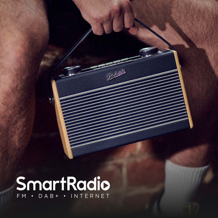 Roberts Rambler Max Stereo DAB/DAB+/FM/Internet Bluetooth Digital Radio in Navy Blue Digital Radios Roberts