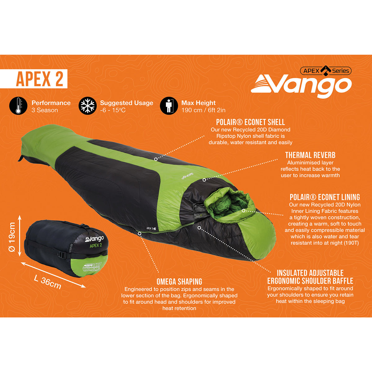 Vango Apex 2 Sleeping Bag Sleeping Bags Vango