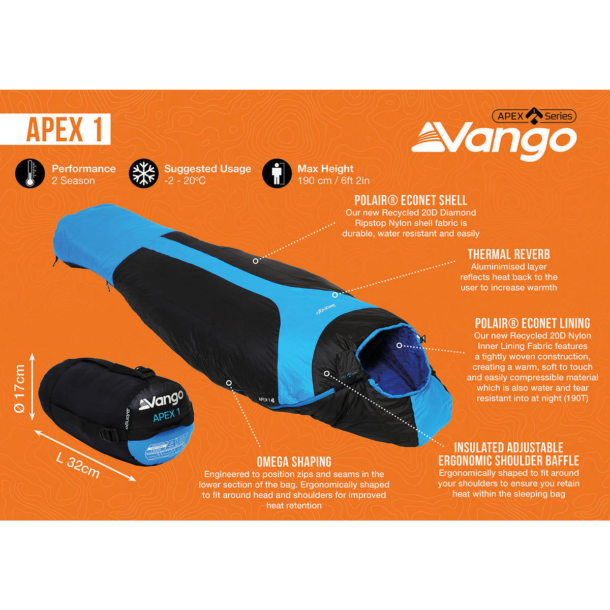 Vango Apex 1 Sleeping Bag Sleeping Bags Vango