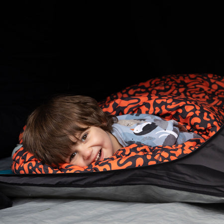 Vango Stellar Junior Kids Sleeping Bag - Dragons Fire Sleeping Bags Vango