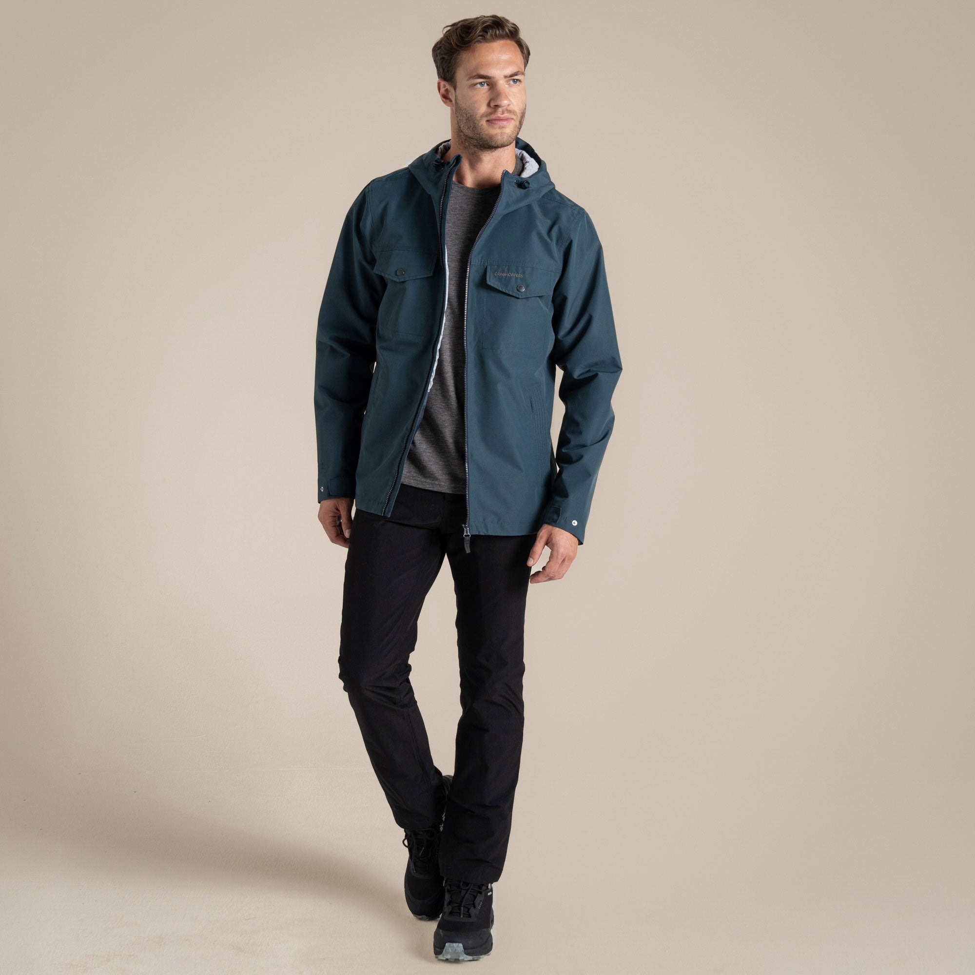 Craghoppers Mens' Harslow Waterproof Jacket | Blue Stone Clothing Craghoppers