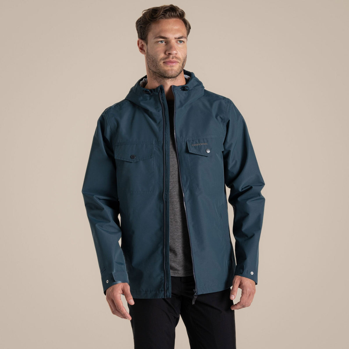Craghoppers Mens' Harslow Waterproof Jacket | Blue Stone Clothing Craghoppers