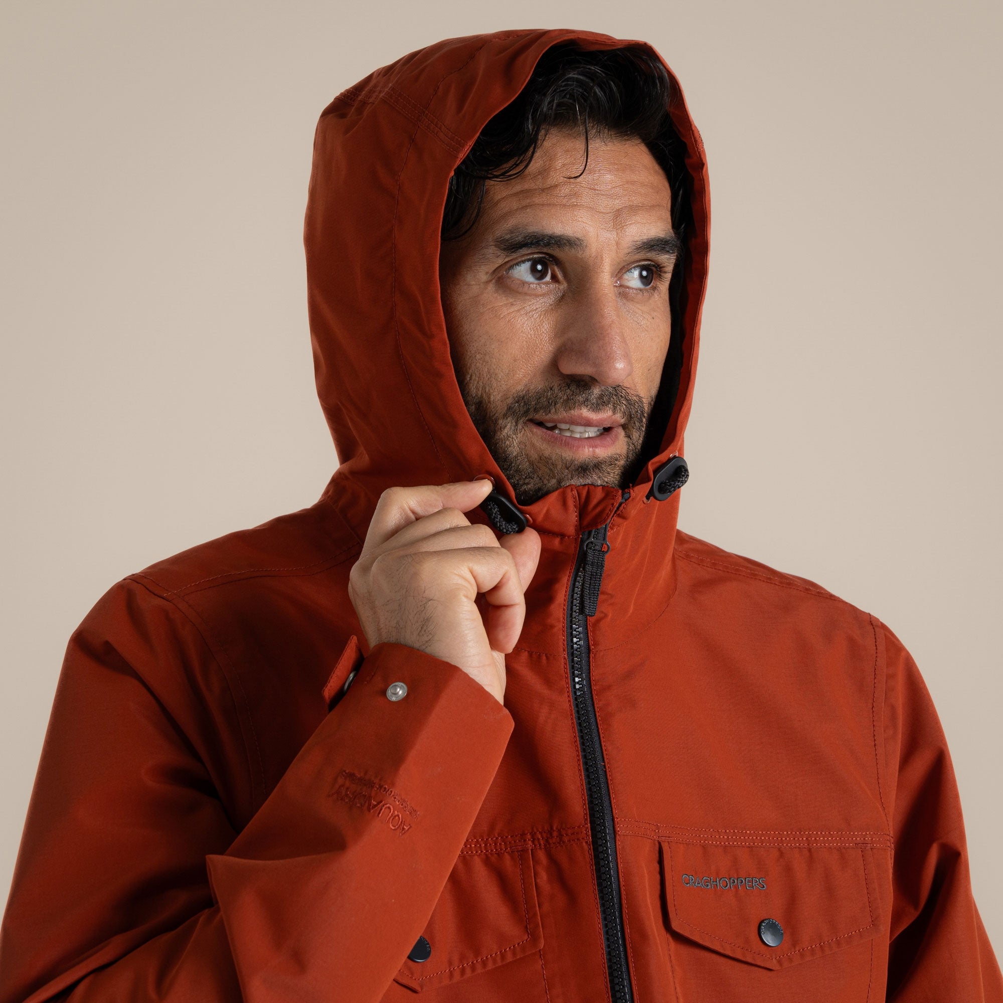 Craghoppers Mens' Harslow Waterproof Jacket | Red Beach Clothing Craghoppers