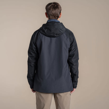 Craghoppers Men's Osuna Waterproof Jacket | Black / Dark Iron Clothing Craghoppers
