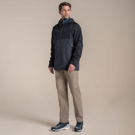 Craghoppers Men's Osuna Waterproof Jacket | Black / Dark Iron Clothing Craghoppers