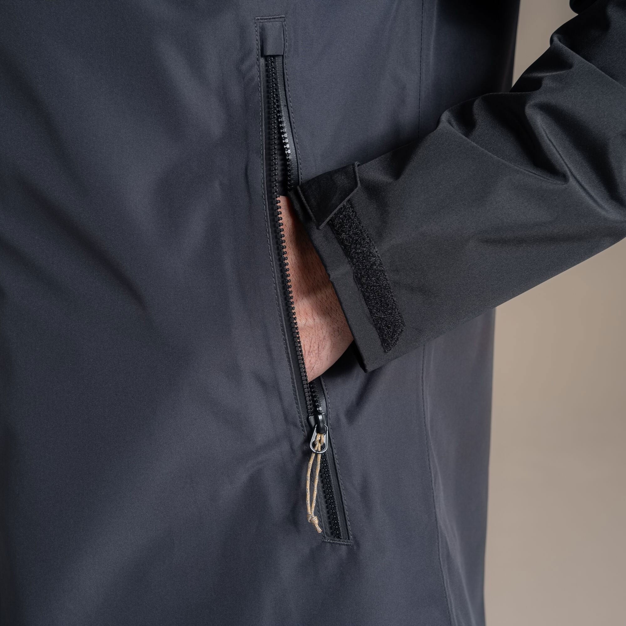 Craghoppers Men's Osuna Waterproof Jacket | Black / Dark Iron Clothing Craghoppers