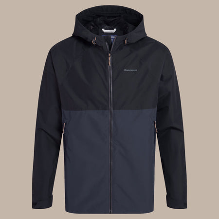 Craghoppers Men's Osuna Waterproof Jacket | Black / Dark Iron Clothing Craghoppers