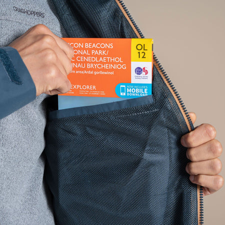 Craghoppers Men's Osuna Waterproof Jacket | Blue Stone / Boulder Clothing Craghoppers