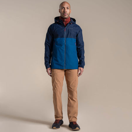 Craghoppers Men's Osuna Waterproof Jacket | Blue Navy / Poseidon Blue Clothing Craghoppers