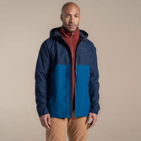 Craghoppers Men's Osuna Waterproof Jacket | Blue Navy / Poseidon Blue Clothing Craghoppers