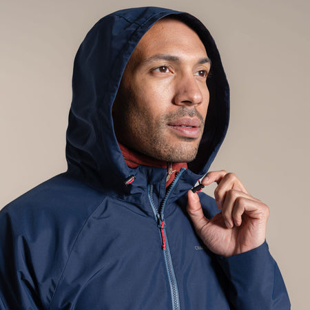 Craghoppers Men's Osuna Waterproof Jacket | Blue Navy / Poseidon Blue Clothing Craghoppers