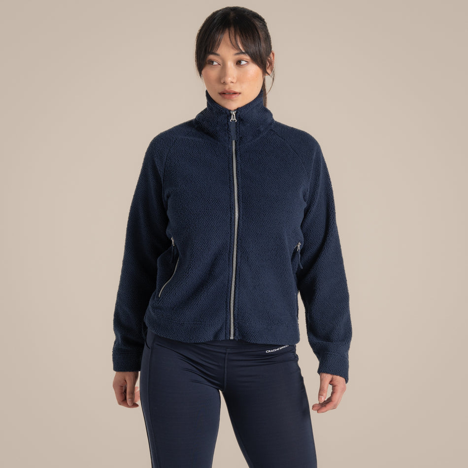 Craghoppers Women's Raya Full Zip Fleece | Blue Navy Clothing Craghoppers