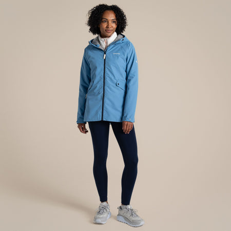 Craghoppers Women's Ortega Waterproof Jacket | Seaside Blue Clothing Craghoppers