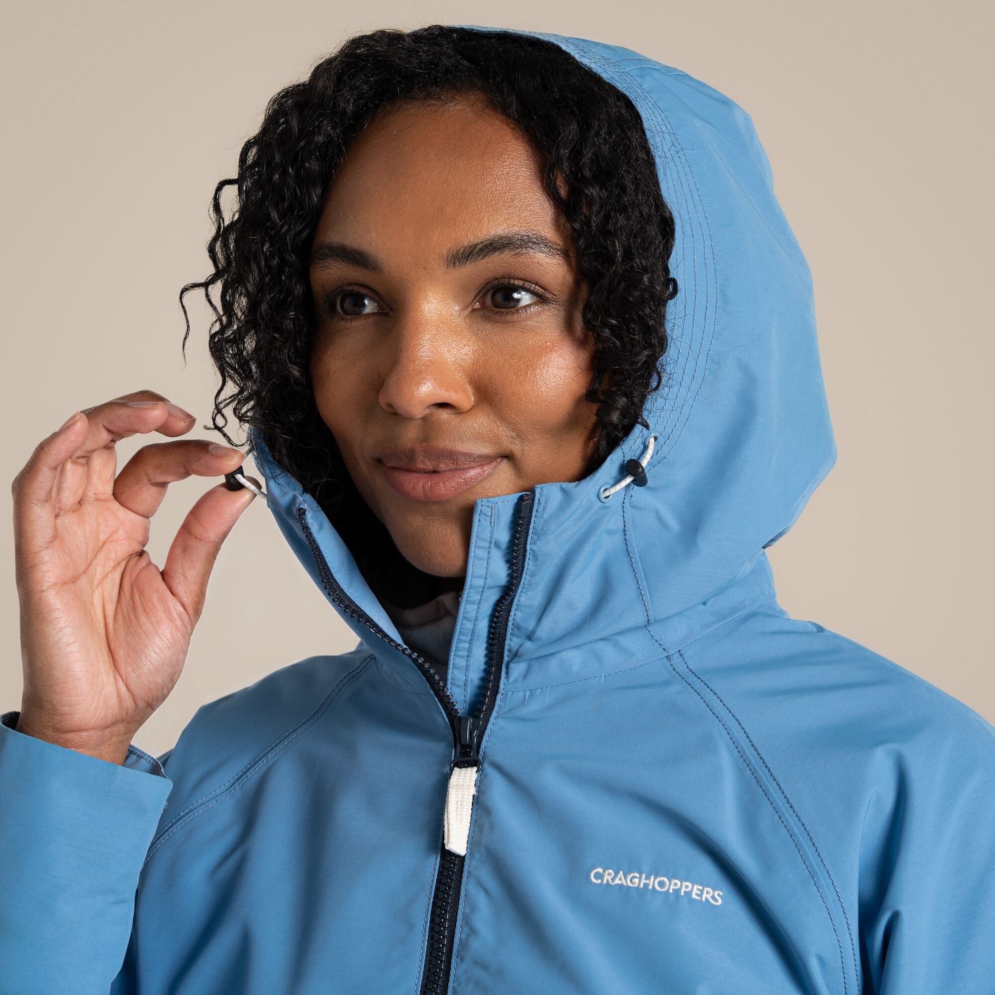 Craghoppers Women's Ortega Waterproof Jacket | Seaside Blue Clothing Craghoppers
