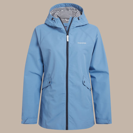 Craghoppers Women's Ortega Waterproof Jacket | Seaside Blue Clothing Craghoppers