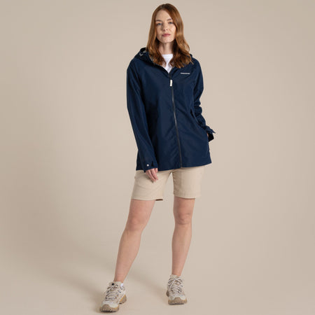 Craghoppers Women's Ortega Waterproof Jacket | Blue Navy Clothing Craghoppers