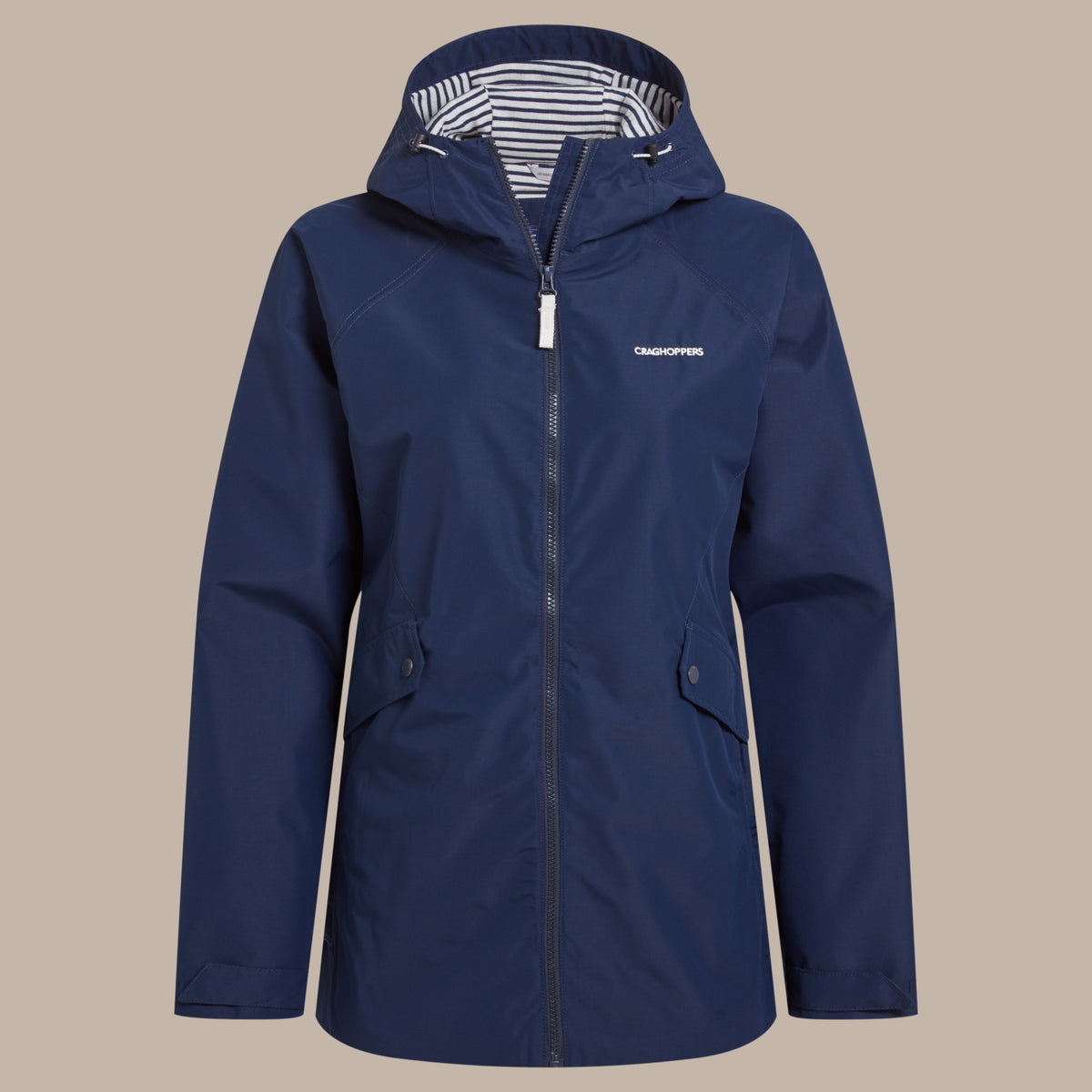 Craghoppers Women's Ortega Waterproof Jacket | Blue Navy Clothing Craghoppers