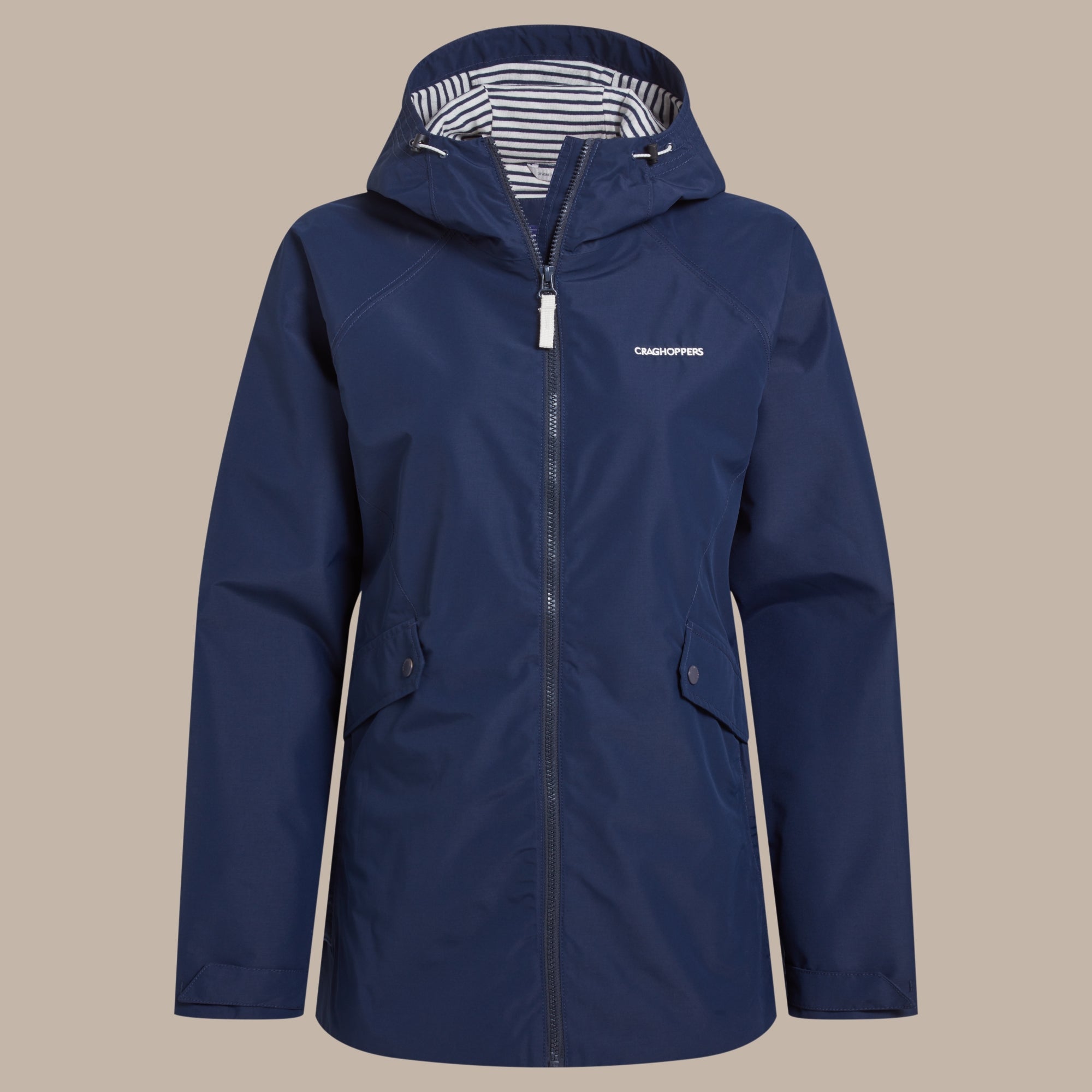 Craghoppers Women's Ortega Waterproof Jacket | Blue Navy Clothing Craghoppers
