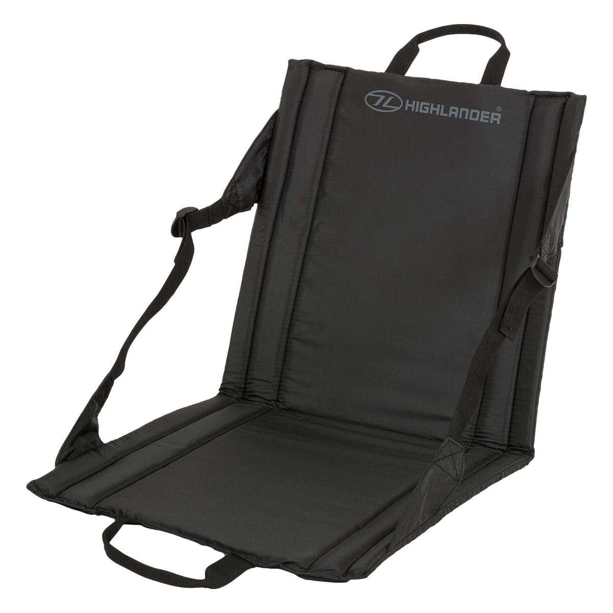Highlander Folding Outdoor Seat - Black Camping Accessories Highlander