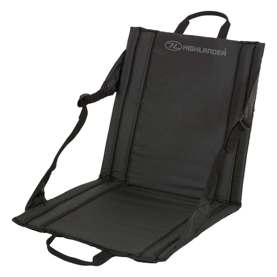 Highlander Folding Outdoor Seat - Black Camping Accessories Highlander