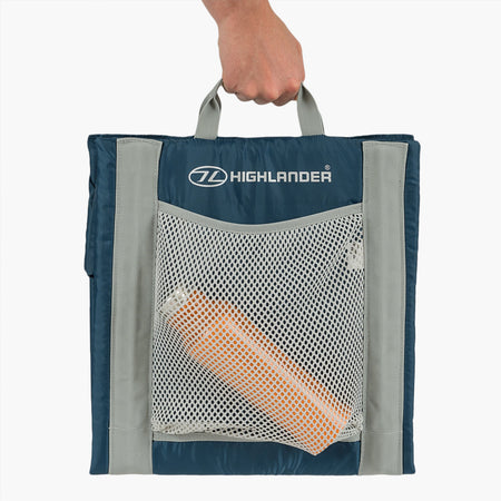 Highlander Folding Outdoor Seat - Blue Camping Accessories Highlander