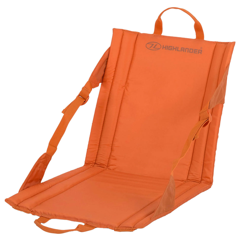 Highlander Folding Outdoor Seat - Orange Camping Accessories Highlander