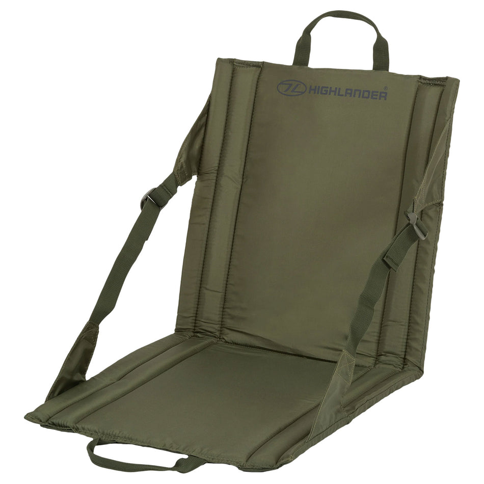 Highlander Folding Outdoor Seat - Olive Green Camping Accessories Highlander