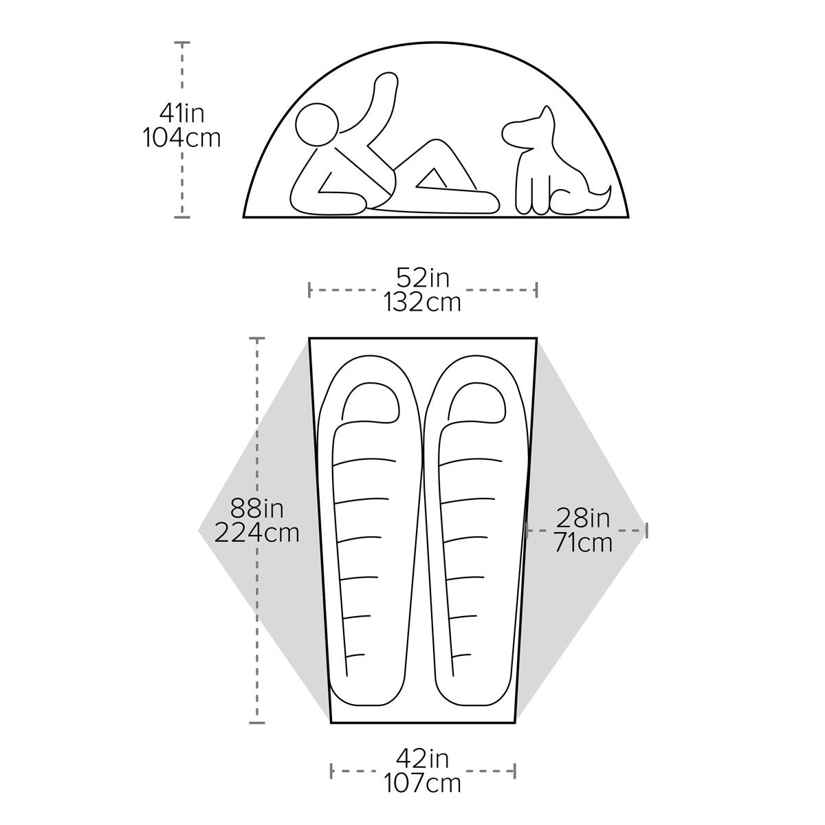 Big Agnes Copper Spur UL2 Lightweight Tent, 2-Person Tents Big Agnes