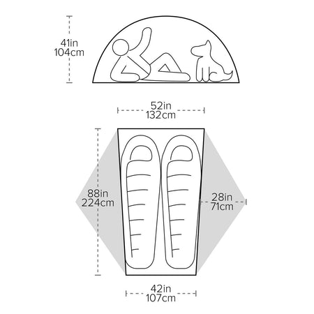 Big Agnes Copper Spur UL2 Lightweight Tent, 2-Person Tents Big Agnes
