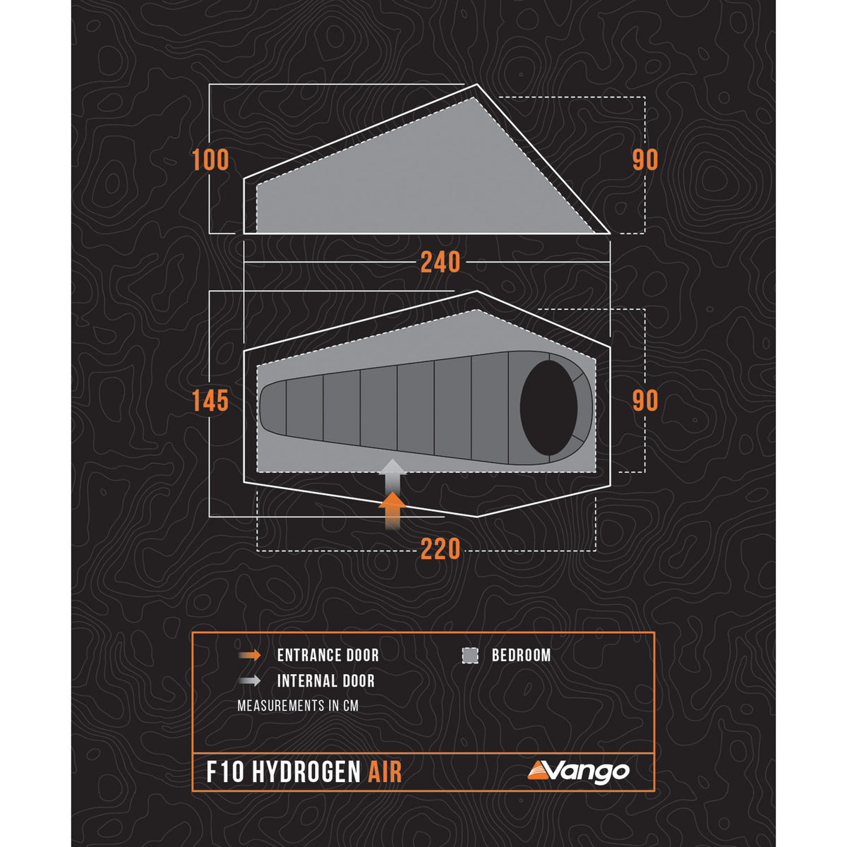 Vango F10 Hydrogen Air 1-Person Tent Tents Vango