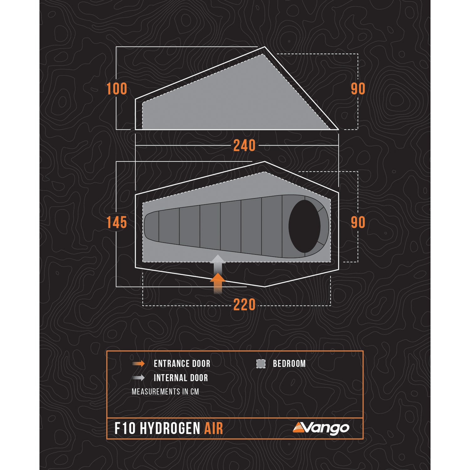 Vango F10 Hydrogen Air 1-Person Tent Tents Vango