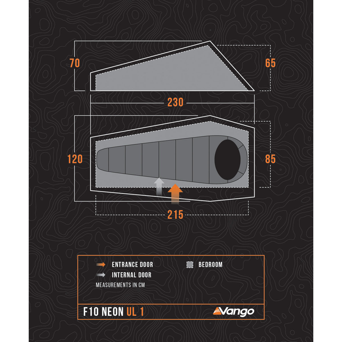 Vango F10 Neon UL 1 Ultralight 1-Person Tent Tents Vango