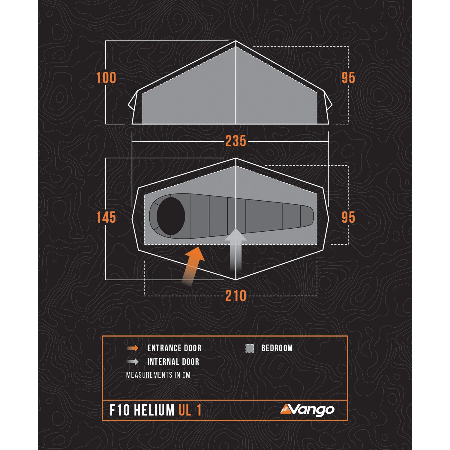Vango F10 Helium UL 1 Lightweight Tent Tents Vango