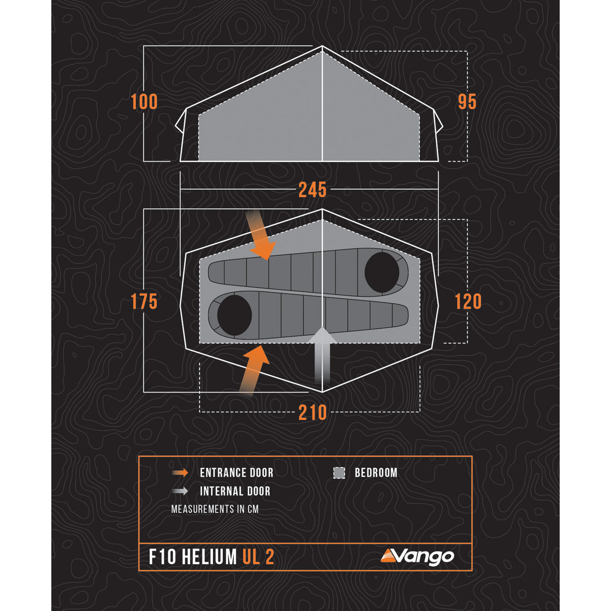 Vango F10 Helium UL 2 Lightweight Tent Tents Vango